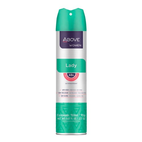 Desodorante Antitranspirante Above Women Lady Aerosol 150ml