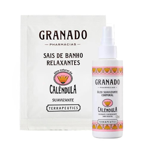 Granado Terrapeutics Calêndula Kit - Sais de Banho + Óleo Corporal