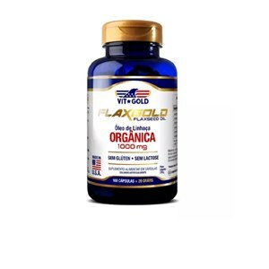 Óleo De Linhaça Vitgold 1000mg 100 Cápsulas