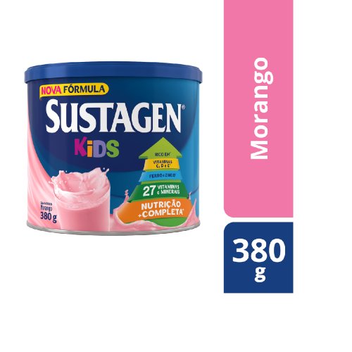 Complemento Alimentar Infantil Sustagen Kids Sabor Morango 380g