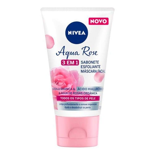 Sabonete Facial Nívea Aqua Rose 3x1 150ml