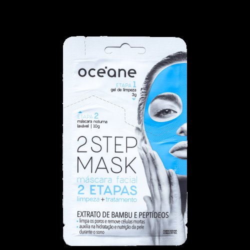 Máscara Facial Océane 2 etapas bambu 13g 1 unidade