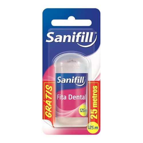 Fita Dental Sanifill Sabor Menta 125 Metros 1 Unidade