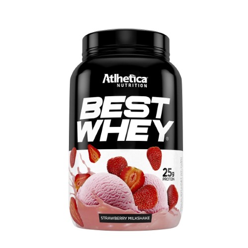 Best Whey Atlhetica Nutrition Milkshake Morango 900g