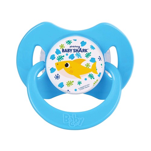 Chupeta Baby Go com Capuz Baby Shark Silicone Ortodôntica 6+ Meses 1 Unidade