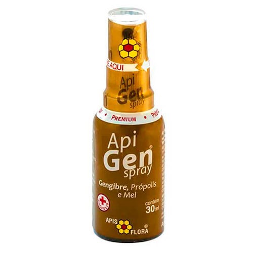 Apigen Spray Apis Flora Gengibre, Própolis E Mel 30ml