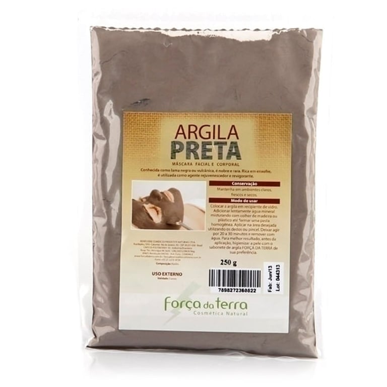 Argila Preta 250g - Força Da Terra