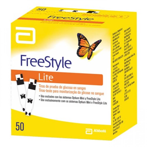 Tiras teste medidor de Glicemia Freestyle Lite 50 tiras