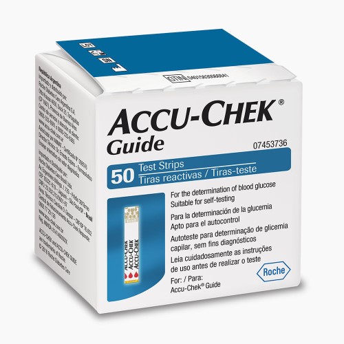 Tiras Accu-chek Guide 3 Caixas Com 50 Unidades Cada Embalagem Econômica