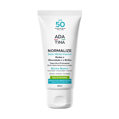 Protetor Solar Ada Tina Normalize Matte Intense FPS 50 Loção 40ml