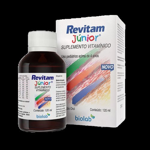 Suplemento Vitamínico Revitam Júnior Biolab Solução Oral com 120ml + 1 dosador