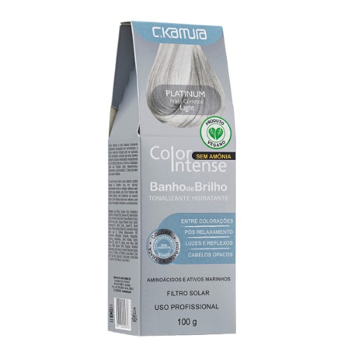 Tonalizante Hidratante C.Kamura Color Intense Banho de Brilho Platinum com 100g