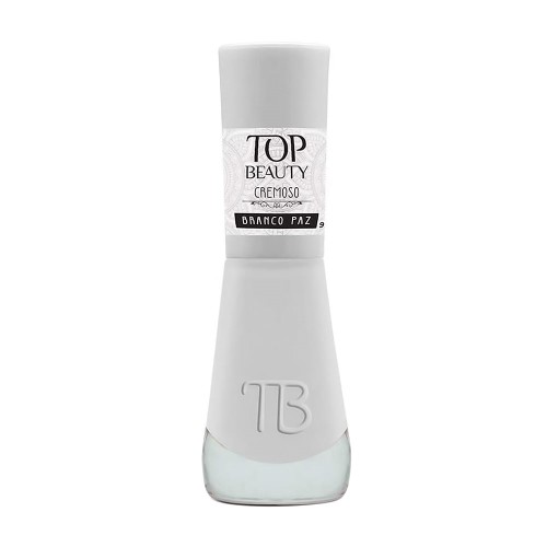 Esmalte Top Beauty Cremoso Cor Branco Paz 9ml