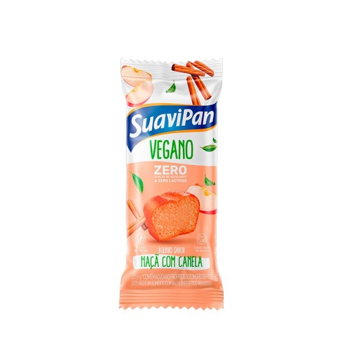 Bolinho Suavipan Vegano Sabor Maçã com Canela 35g