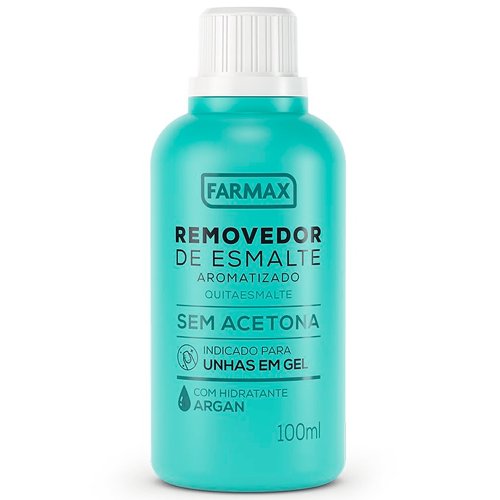 Removedor Esmalte Farmax Sem Acetona Argan 100ml