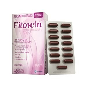 Fitovein Castanha Da India 300mg Com 45 Cápsulas