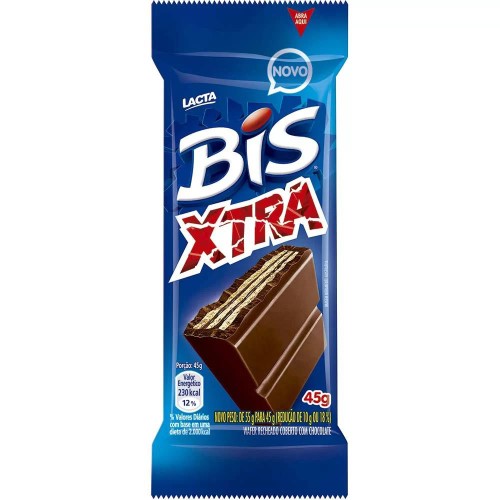 Chocolate Lacta Bis Xtra Ao Leite 45G