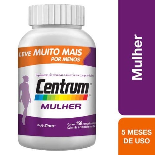 Centrum de A a Zinco mulher com 150 comprimidos