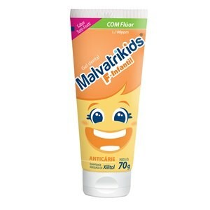 Gel Dental Malvatrikids F-Infantil Anticárie Tutti-Frutti com 70g