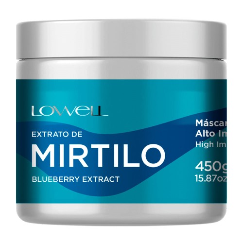 Lowell Extrato de Mirtilo - Máscara Capilar Alto Impacto 450g