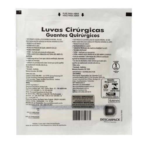 Luva Cirúrgica Estéril 7,5 Descarpack