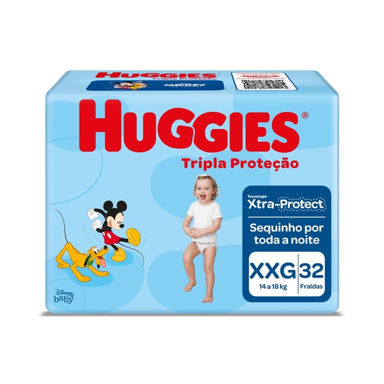 Fralda Huggies Tripla Proteção XXG - 32 Unidades