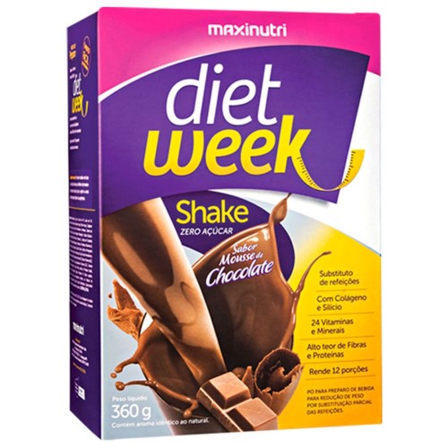 Diet Week Shake Mousse de Chocolate 360g