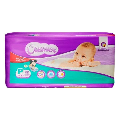 Fralda Cremer Disney Baby P - 32 Unidades