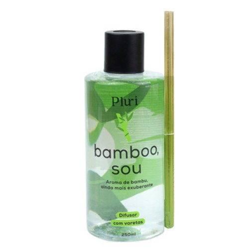 Difusor Com Varetas Pluri Bamboo, Sou Ainda Mais Exuberante 250ml