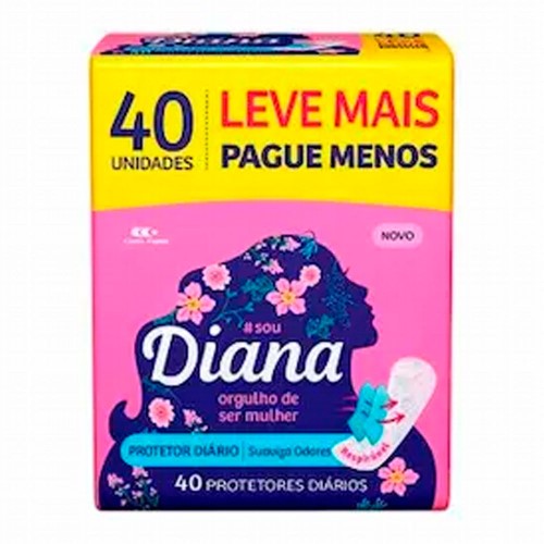 Protetor Diário Diana Leve Mais Pague Menos 40 Unidades