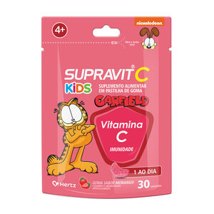 SUPRAVIT C KIDS SABOR MORANGO COM 30 UNIDADES