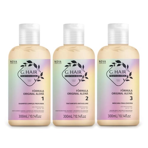 G. Hair Fórmula Alemã Kit – Shampoo + Tratamento + Máscara