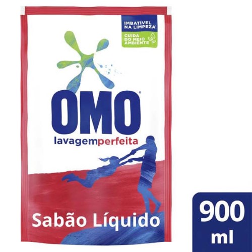 Sabão Líquido OMO Lavagem Perfeita Refil 900ml