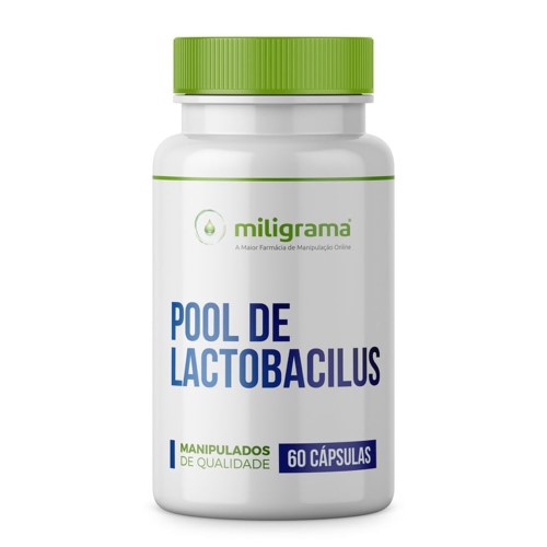 Pool de Lactobacilos Mantém a Flora Intestinal Saudável 60 Cápsulas