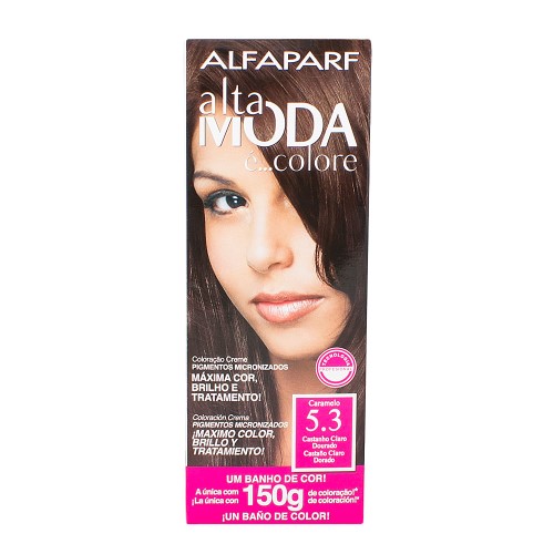 Tintura Creme Altamoda Alfaparf Caramelo 5.3 Kit