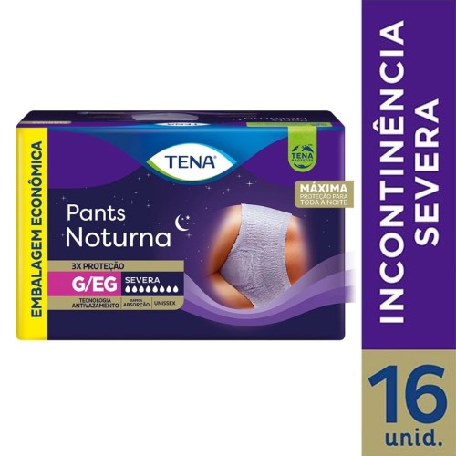 Roupa Íntima Tena Pants Noturna G/EG 16 Unidades