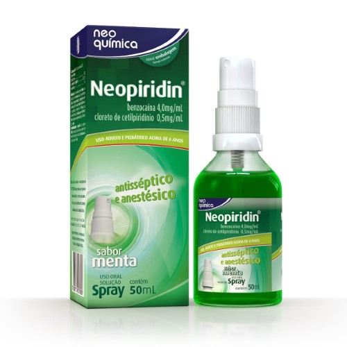 Spray para Garganta Neopiridin Sabor Menta 50ml