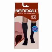 Meia Masculina Kendall Média Compressão 3/4 Cor Preta Tamanho M com 1 par