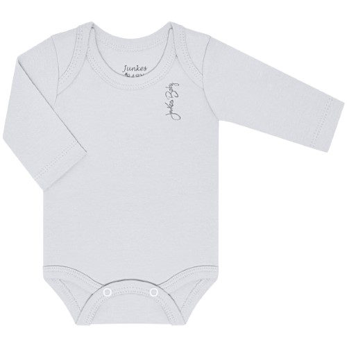 Body longo para bebê em suedine Mescla - Junkes Baby