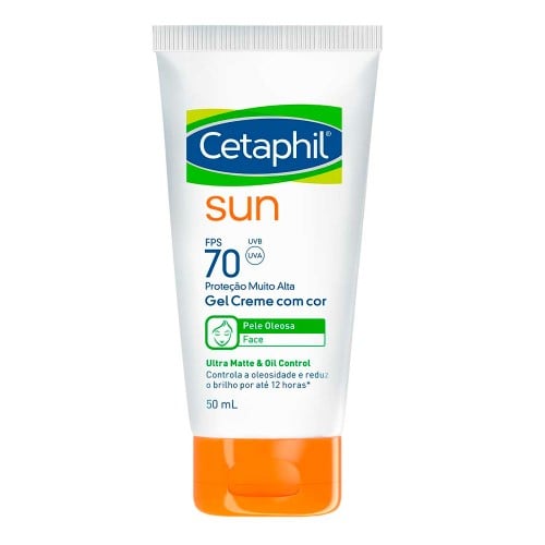 Protetor Solar Cetaphil Sun Gel Creme Com Cor Fps70 50ml