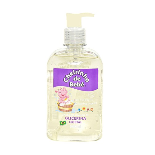 Sabonete líquido Cheirinho de bebê Glicerina Cristal 500ml