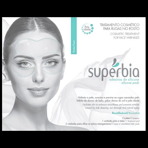 Adesivos De Silicone Superbia Para Rugas No Rosto 1 unidade