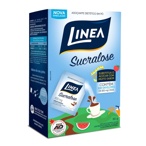 Adoçante Linea Sucralose 100 Envelopes