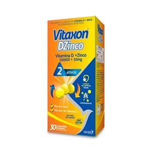 Vitaxon D + Zinco 2000UI, caixa com 30 comprimidos revestidos