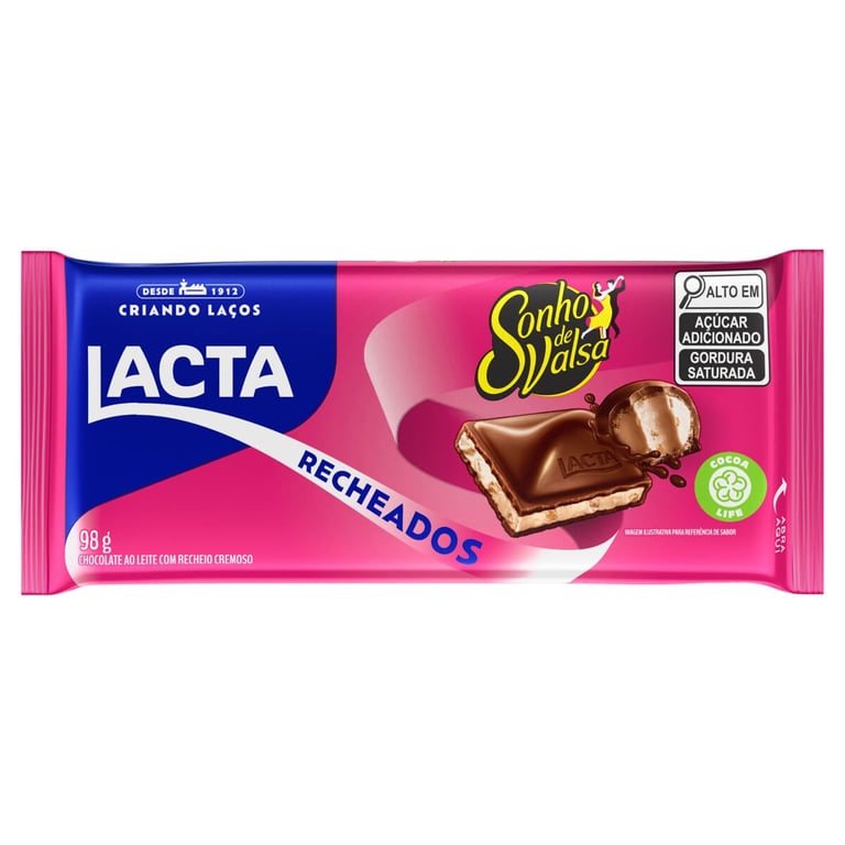 Choco Lacta Sonho de Valsa Recheado 98g