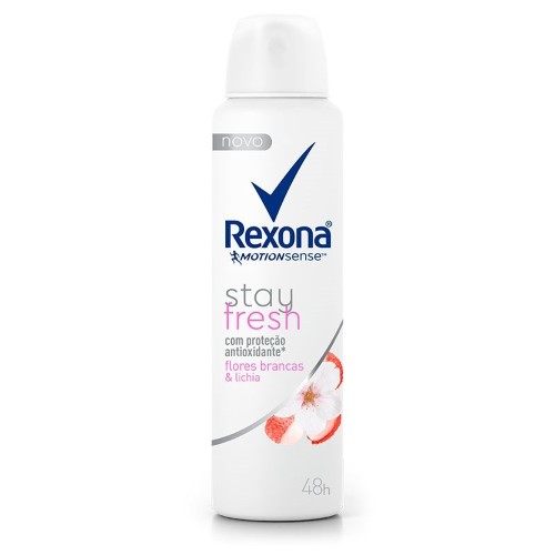 Desodorante Rexona Women Stay Fresh Flores Brancas e Lichia Aerosol Antitranspirante com 150ml