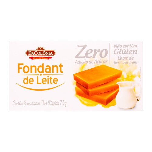 Fondant de Leite DaColônia Zero Açúcar 75g