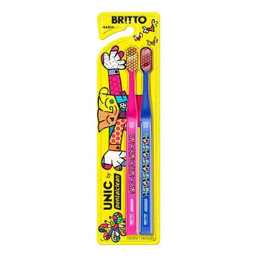 Escova Dental Dentalclean Unic?rnio Romero Britto Macia