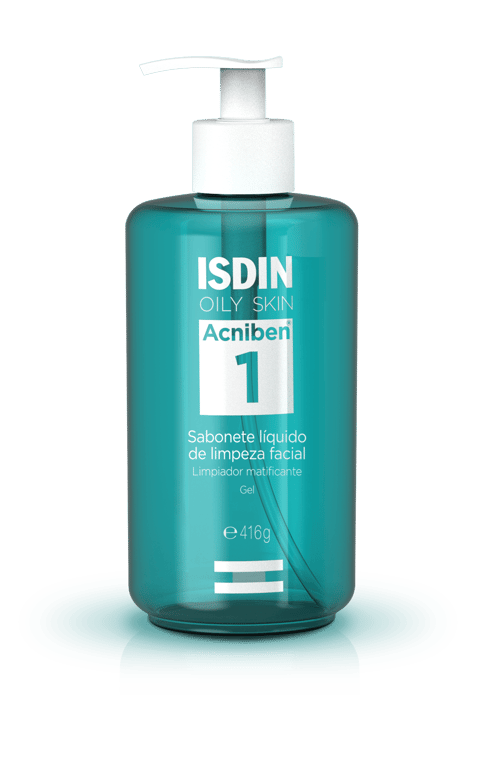 Sabonete Líquido Facial Isdin Oily Skin Acniben 1 - 416g