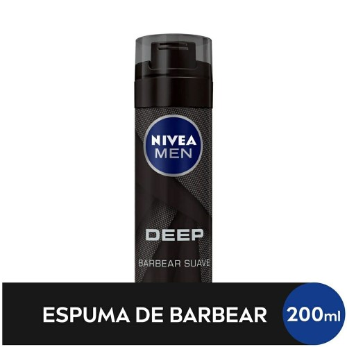 Espuma de Barbear Nivea Men Deep Suave 200ml